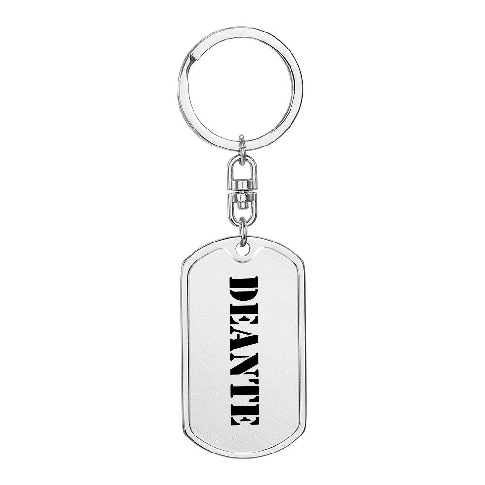 Deante - Luxury Dog Tag Keychain