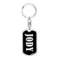 Jody v01w - Luxury Dog Tag Keychain
