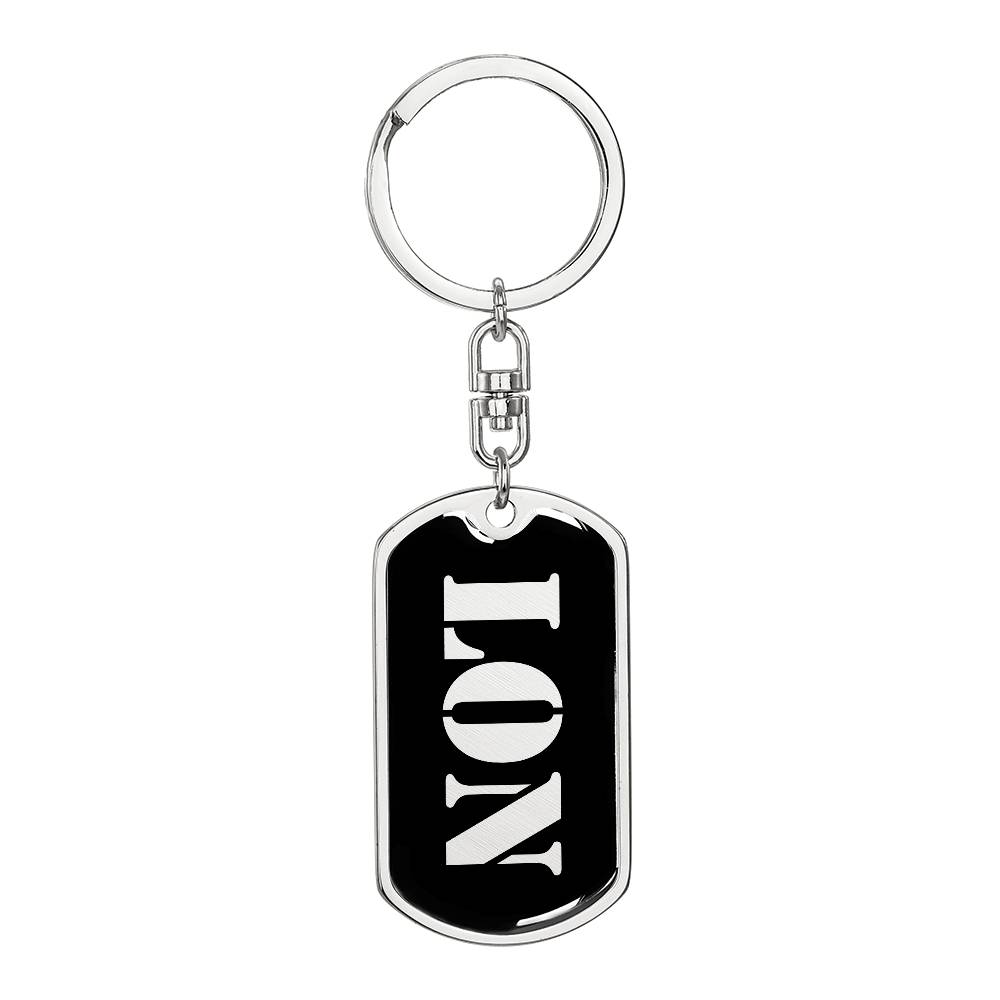 Lon v2 - Luxury Dog Tag Keychain