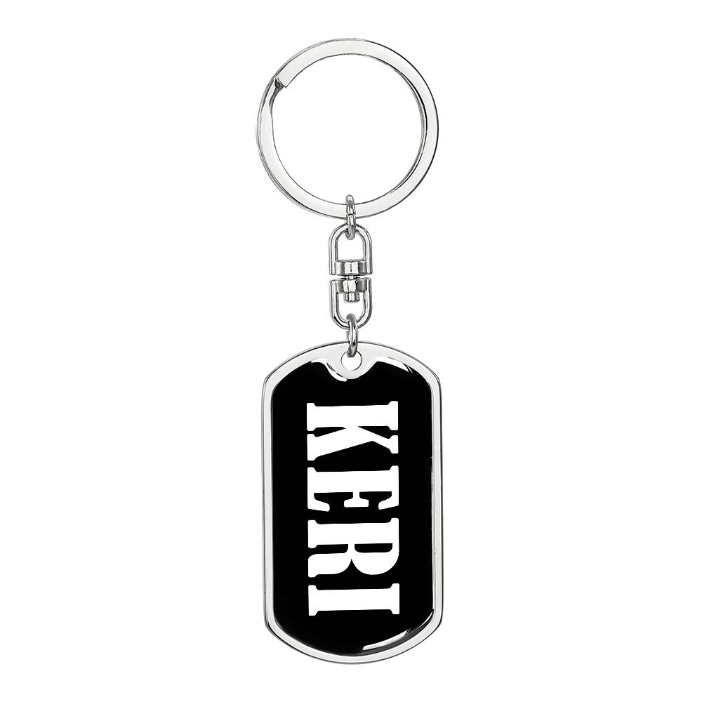 Keri v03 - Luxury Dog Tag Keychain