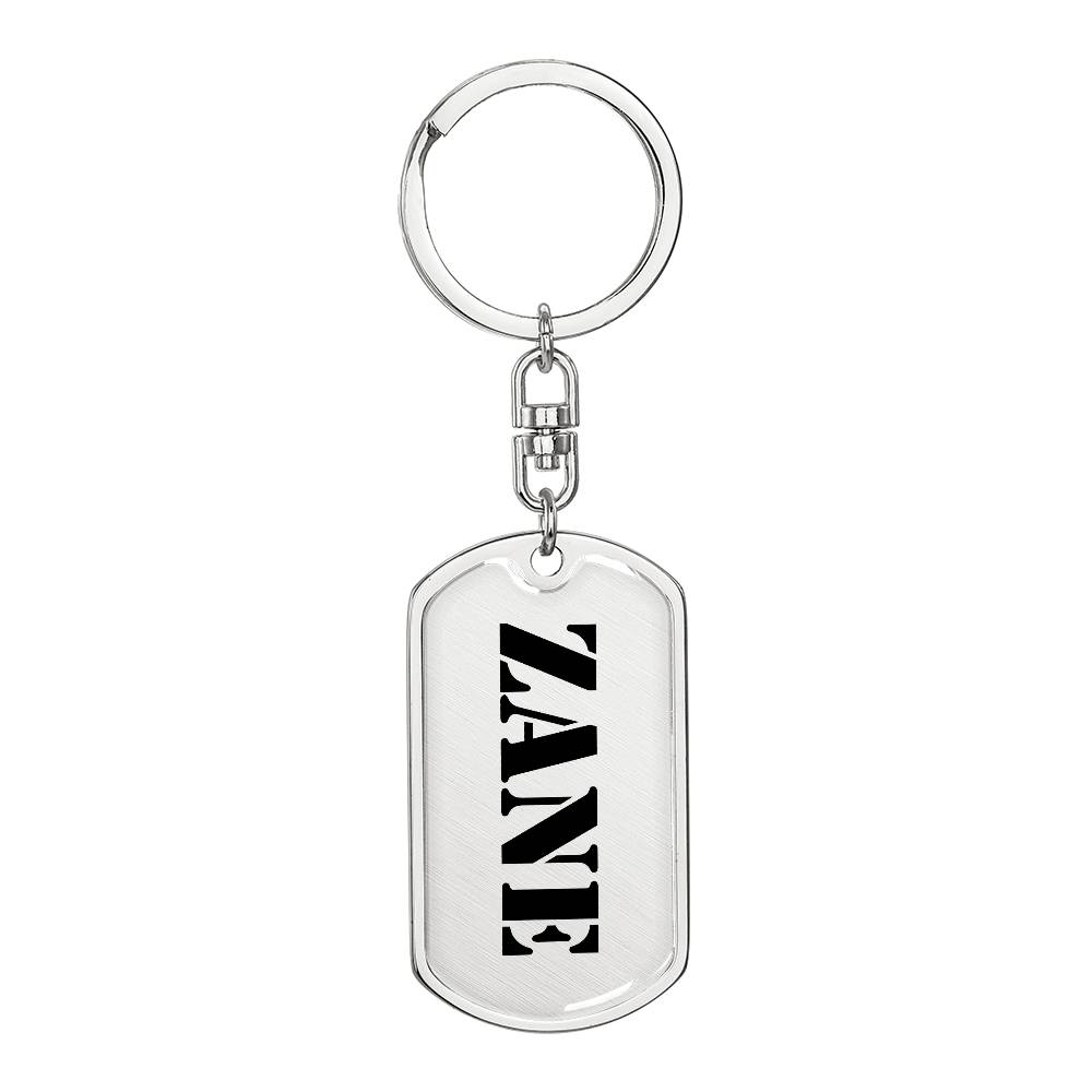 Zane - Luxury Dog Tag Keychain