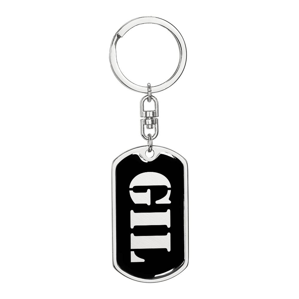 Gil v2 - Luxury Dog Tag Keychain