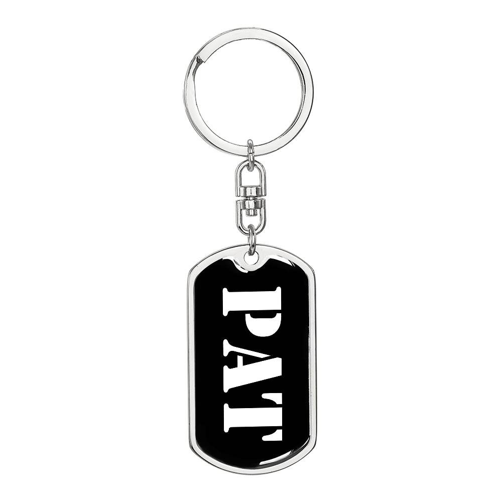 Pat v2 - Luxury Dog Tag Keychain