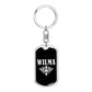Wilma v02a - Luxury Dog Tag Keychain