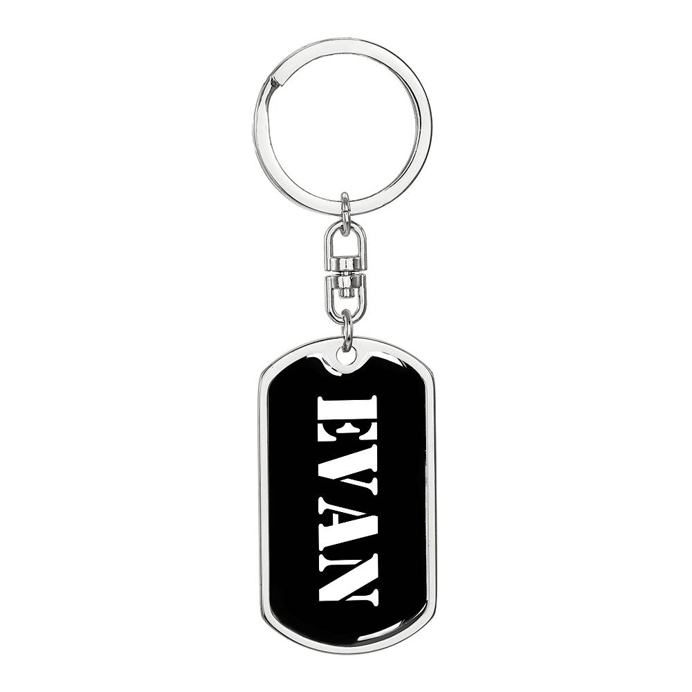 Evan v2 - Luxury Dog Tag Keychain