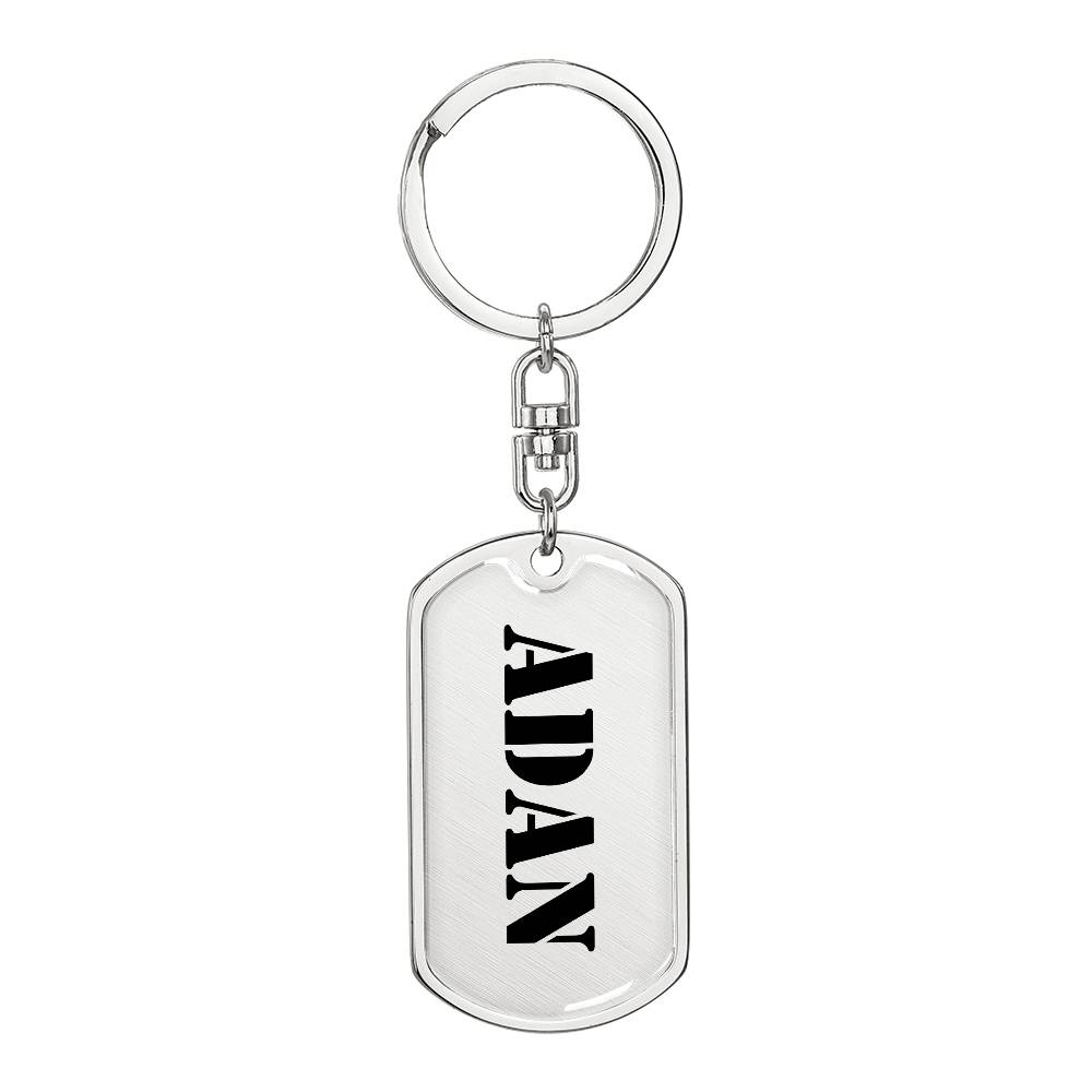 Adan - Luxury Dog Tag Keychain