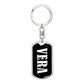 Vera v01w - Luxury Dog Tag Keychain