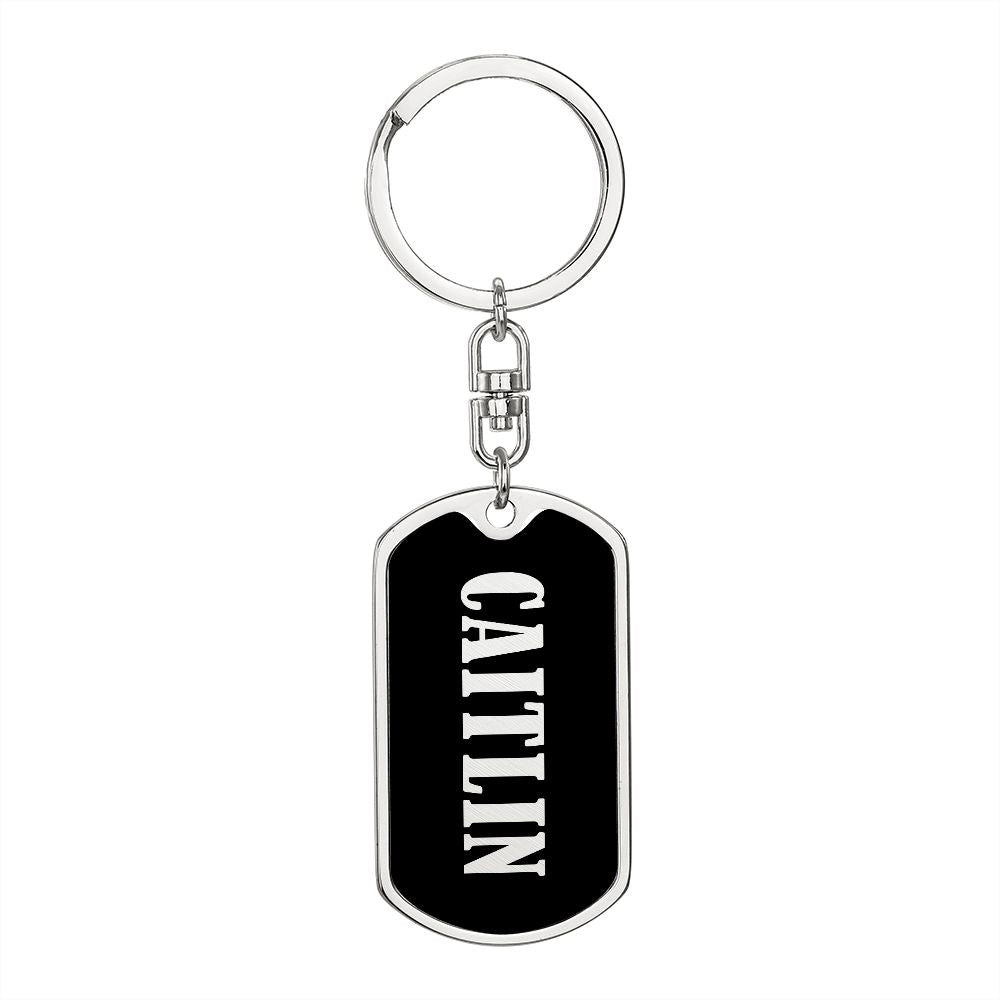 Caitlin v02 - Luxury Dog Tag Keychain