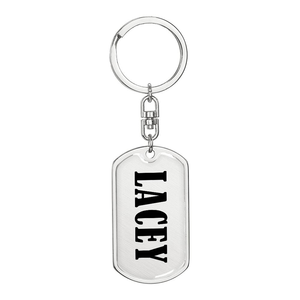 Lacey v01 - Luxury Dog Tag Keychain