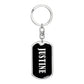 Justine v02 - Luxury Dog Tag Keychain