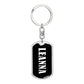 Leanna v03 - Luxury Dog Tag Keychain