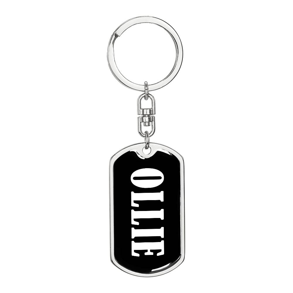 Ollie v03 - Luxury Dog Tag Keychain