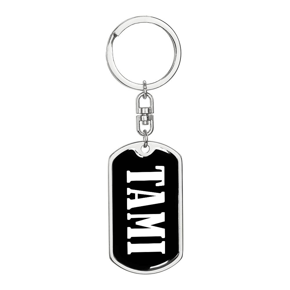 Tami v03 - Luxury Dog Tag Keychain