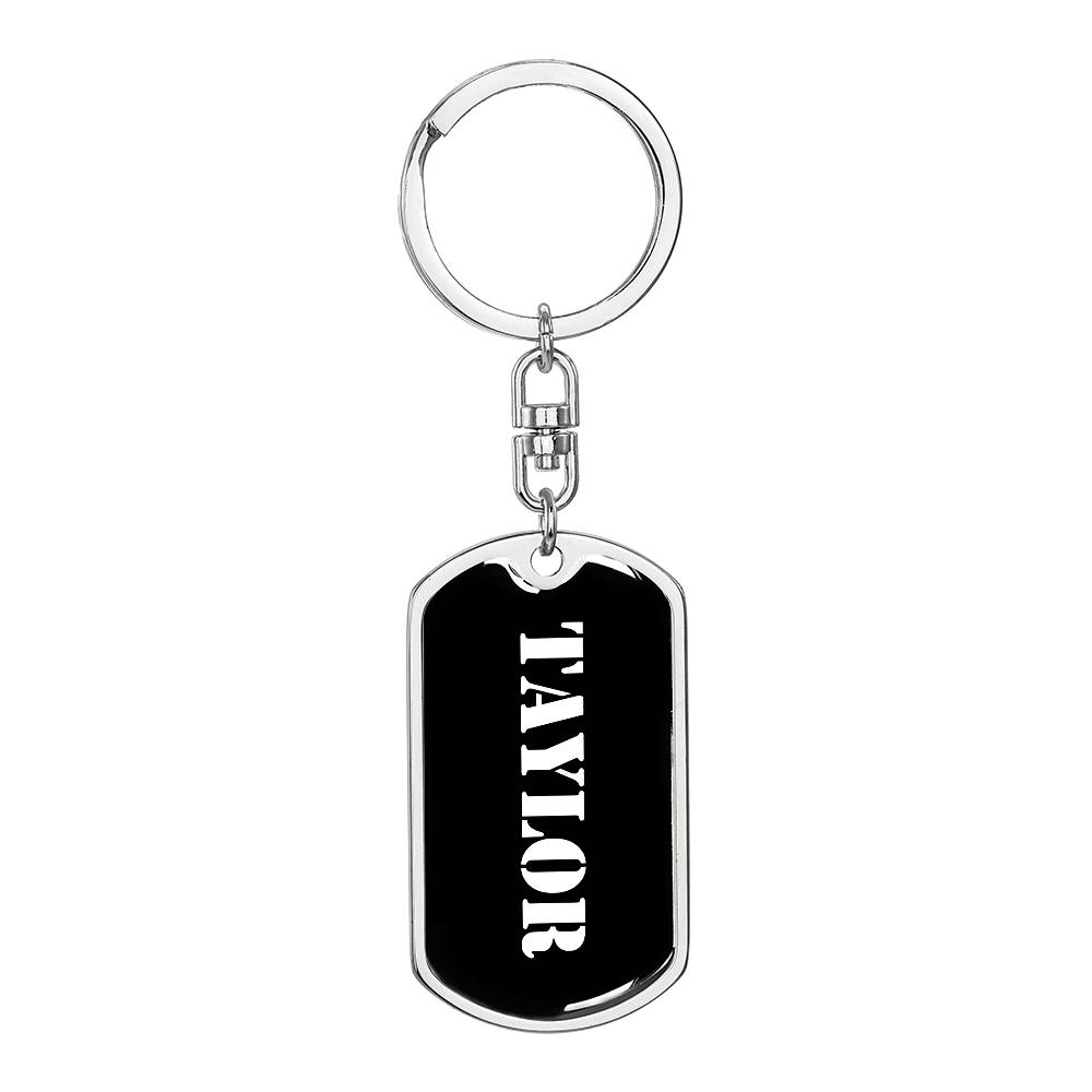 Taylor v2 - Luxury Dog Tag Keychain