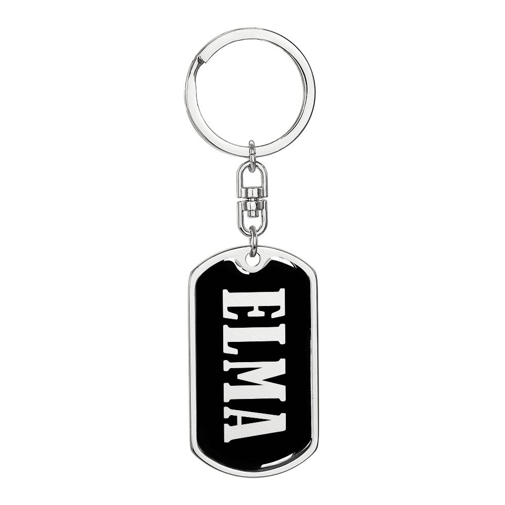 Elma v02 - Luxury Dog Tag Keychain