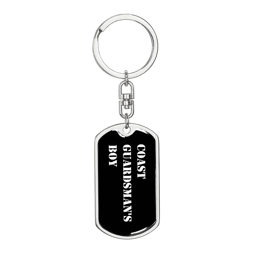 Coast Guardsman's Boy v3 - Luxury Dog Tag Keychain