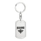 Jeanne v01a - Luxury Dog Tag Keychain
