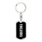 Yolanda v01w - Luxury Dog Tag Keychain