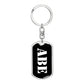 Abe v3 - Luxury Dog Tag Keychain