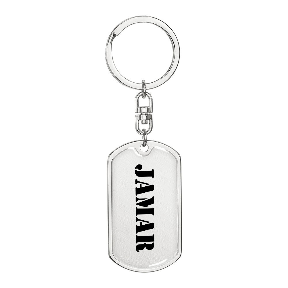 Jamar - Luxury Dog Tag Keychain