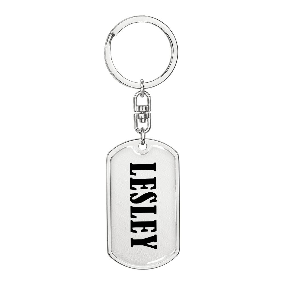 Lesley v01 - Luxury Dog Tag Keychain