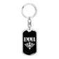Emma v02a - Luxury Dog Tag Keychain