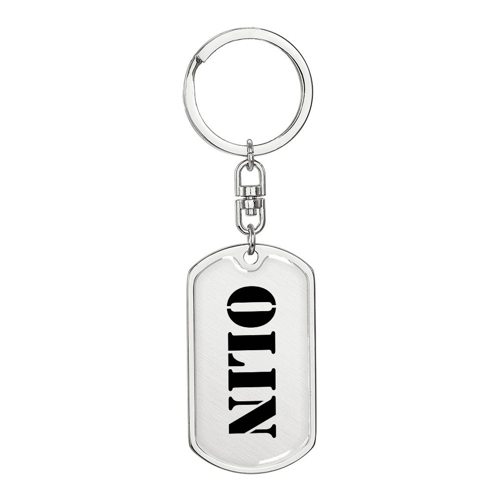 Olin - Luxury Dog Tag Keychain