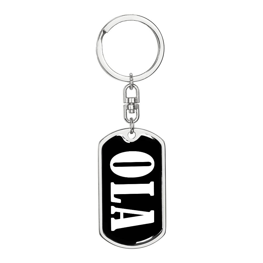 Ola v03 - Luxury Dog Tag Keychain