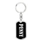 Penny v01w - Luxury Dog Tag Keychain