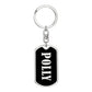 Polly v02 - Luxury Dog Tag Keychain