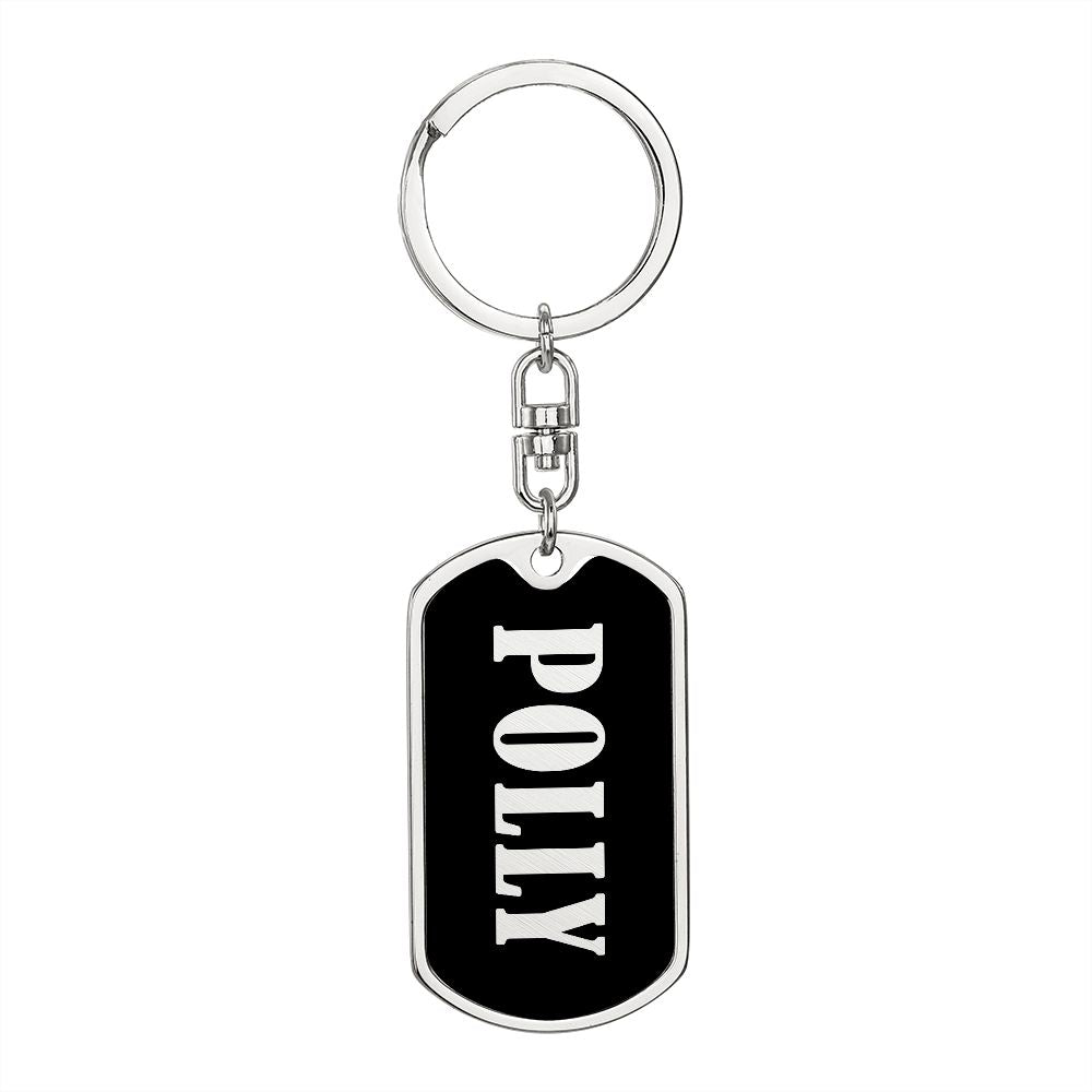 Polly v02 - Luxury Dog Tag Keychain