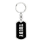 Trudy v02 - Luxury Dog Tag Keychain