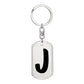 Initial J v1b - Luxury Dog Tag Keychain