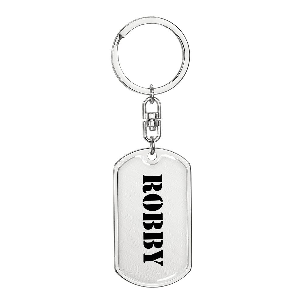 Robby - Luxury Dog Tag Keychain