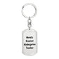World's Greatest Kindergarten Teacher - Luxury Dog Tag Keychain
