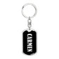 Carmen v01w - Luxury Dog Tag Keychain
