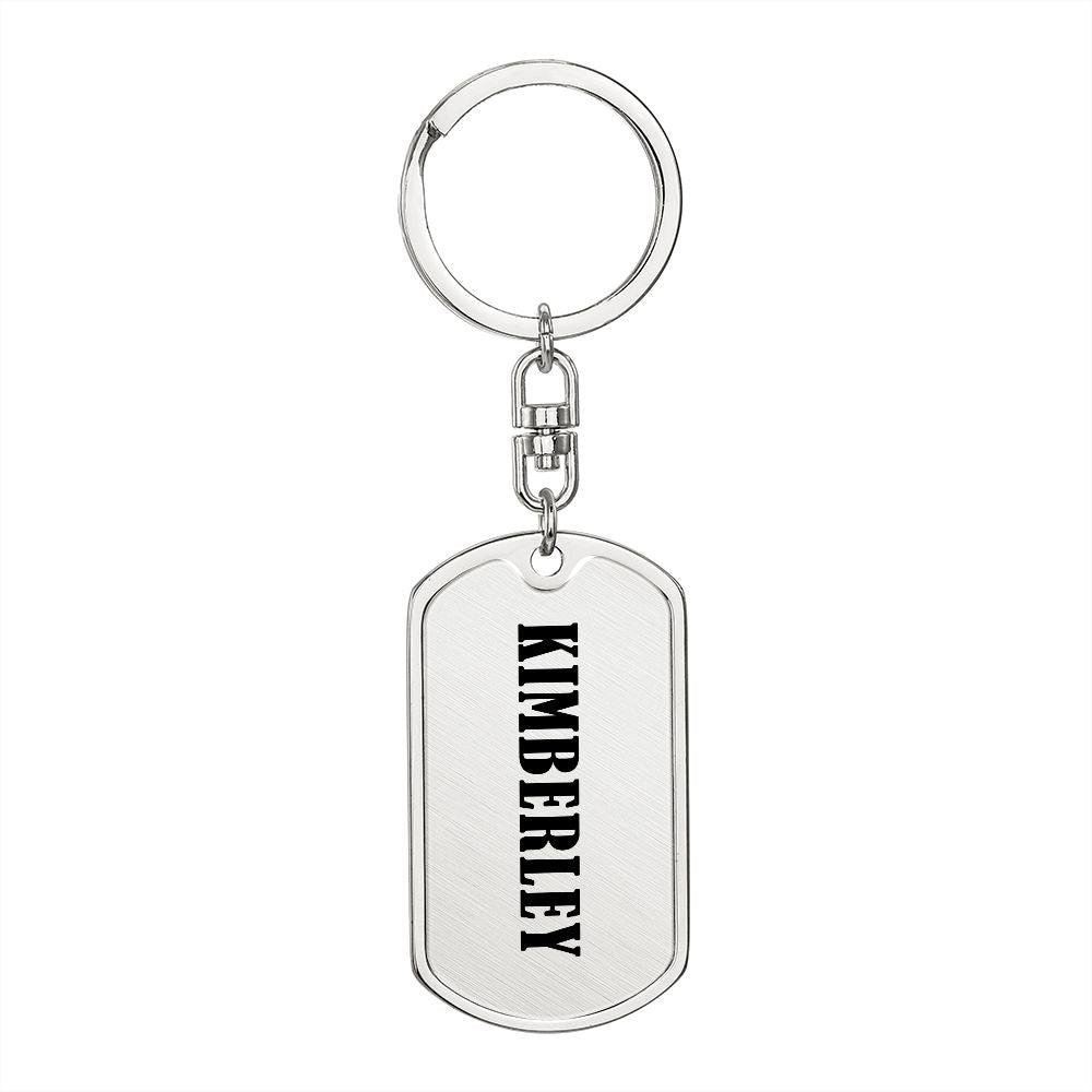 Kimberley v01 - Luxury Dog Tag Keychain