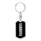 Sabrina v01w - Luxury Dog Tag Keychain