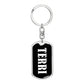 Terri v01w - Luxury Dog Tag Keychain