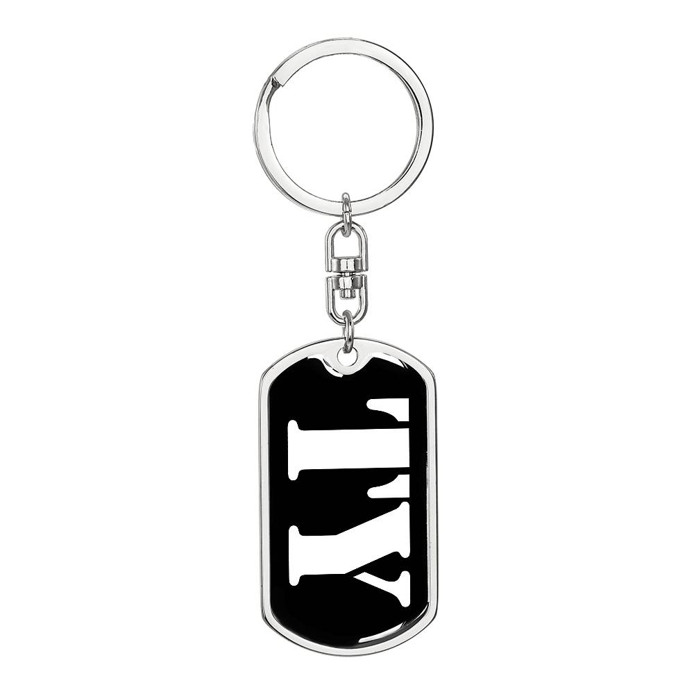 Ty v3 - Luxury Dog Tag Keychain