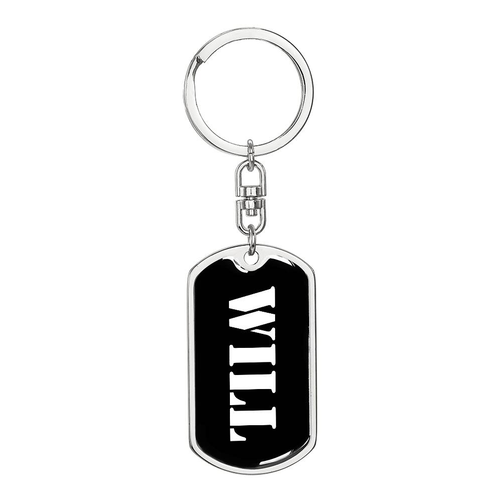 Will v2 - Luxury Dog Tag Keychain