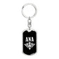 Ana v03a - Luxury Dog Tag Keychain