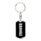 Brooke v01w - Luxury Dog Tag Keychain