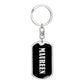 Maureen v01w - Luxury Dog Tag Keychain