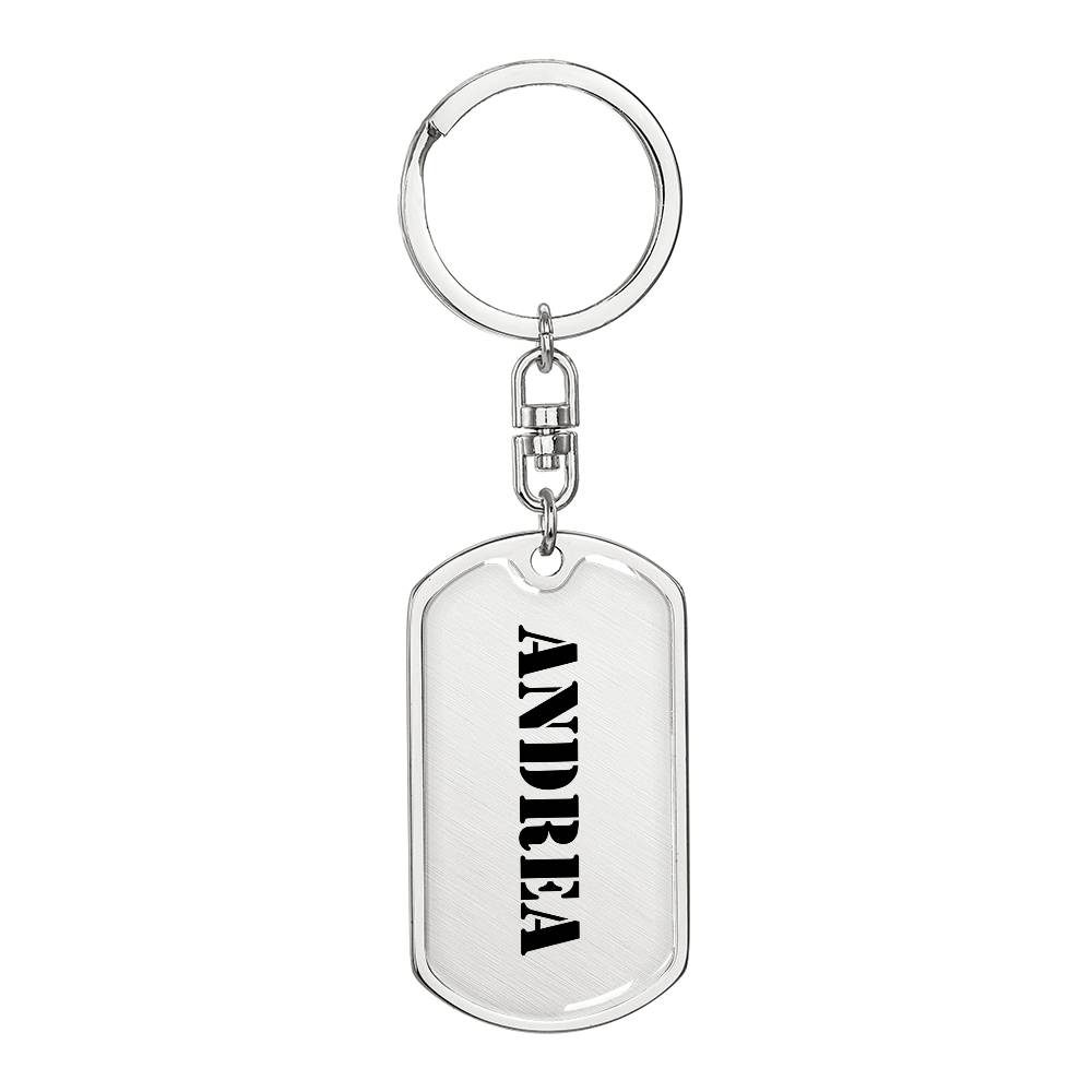 Andrea - Luxury Dog Tag Keychain