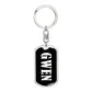 Gwen v03 - Luxury Dog Tag Keychain