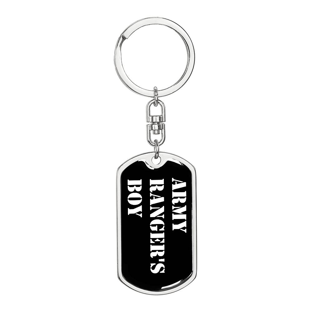 Army Ranger's Boy v3 - Luxury Dog Tag Keychain