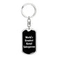 World's Greatest Retail Salesperson v3 - Luxury Dog Tag Keychain
