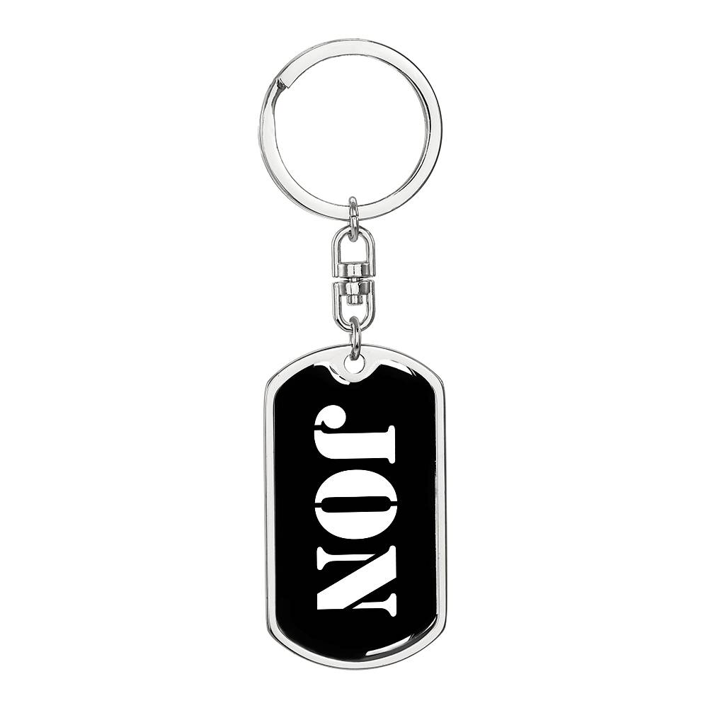 Jon v2 - Luxury Dog Tag Keychain