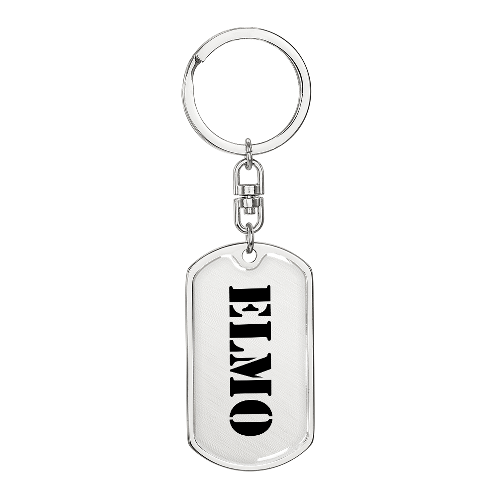 Elmo - Luxury Dog Tag Keychain
